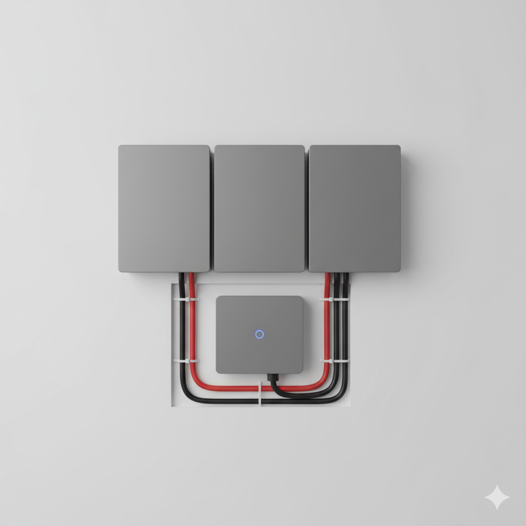 Lithium battery and hybrid inverter installation